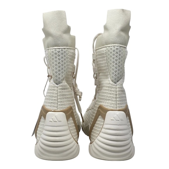 Adidas Boxing Speedex 23 High Top Men's Shoes Off White/Beige JH8822 Size 10 - Picture 4 of 9